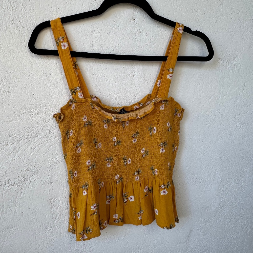 American Eagle Smocked Tank Top